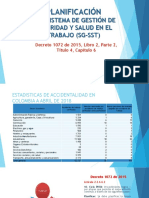 Planificación Del Sistema de Gestión de Salud y Seguridad en El Trabajo