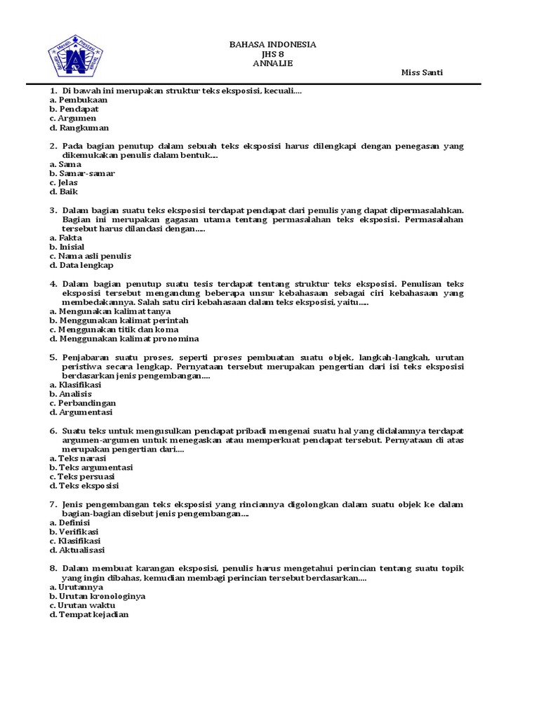 Bahasa Indonesia Eksposisi Pdf