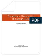 Ecuaciones Diferenciales Ordinarias (EDO) : Laboratorio Número 8