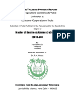 CONCOR Internship Report - Hamid Husain