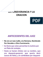 La Perseverancia y La Oracion