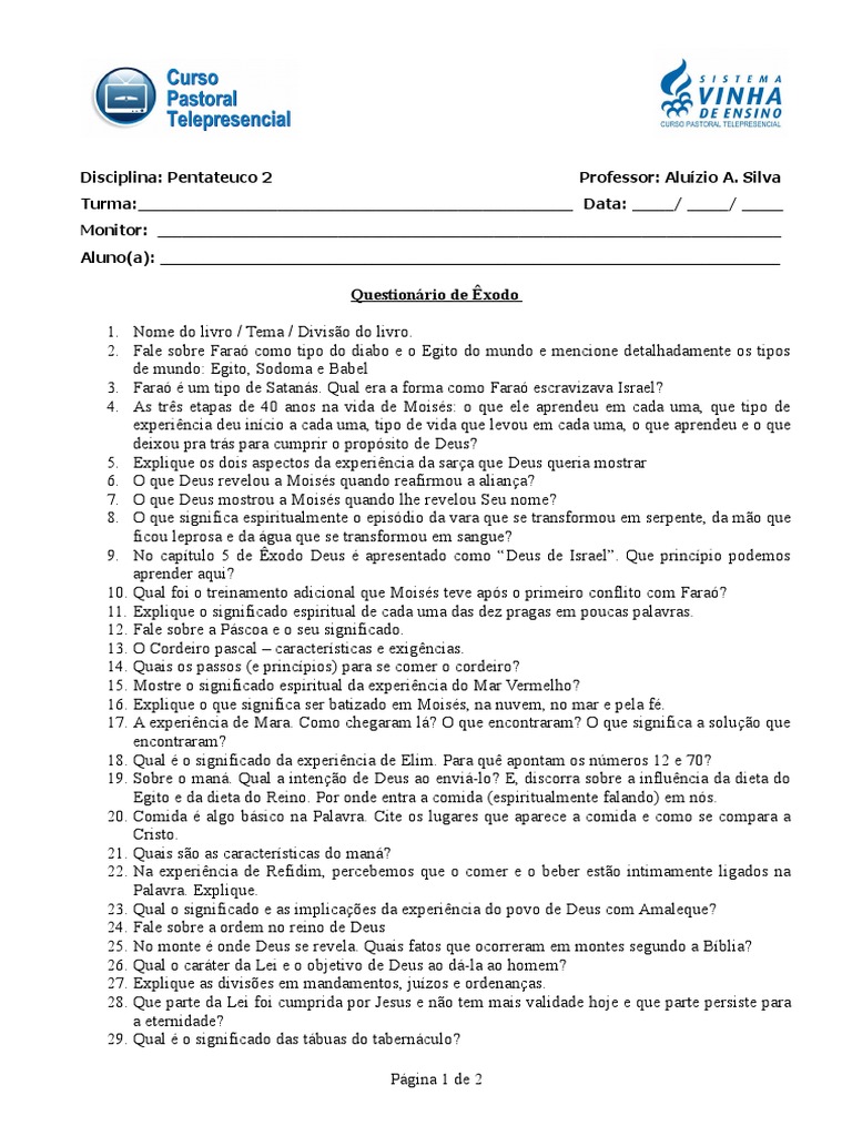 500 Perguntas para SABATINA No Presbitério, PDF, Batismo