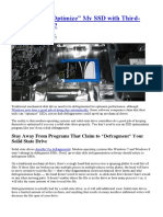 Do I Need To "Optimize" My SSD With Third-Party Software?