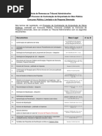 Check List TA Para Concurso Publico