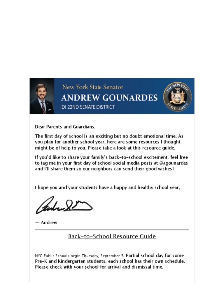 Back-to-School Resource Guide: NYC Public Schools Begin Thursday ...