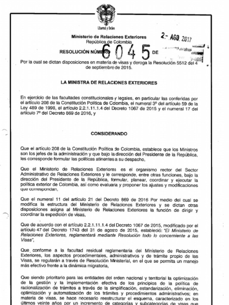 Resolucion 6045 de 2017 | PDF