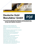 Deutsche Gold Manufaktur GMBH Landshut