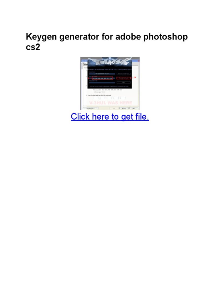 Keygen Generator For Adobe Photoshop Cs2 Click Here To Get File Adobe Photoshop Adobe Creative Suite