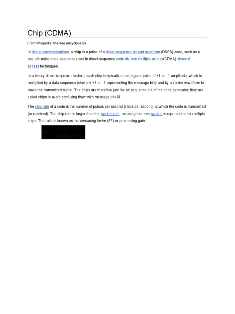 Chip | PDF