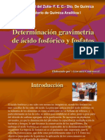 Determinación Gravimetría de Ácido Fosfórico y Fosfatos