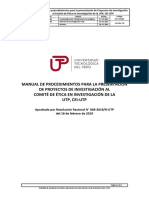 Inv - Ma001 Manual de Procedimientos para Presentacion de Proyectos Al Cei-Utp