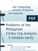 Analyzing Community Problems and Solutions