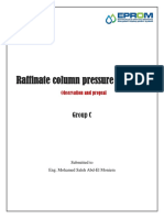 Raffinate Column Pressure Problem: Group C
