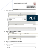 28 IPEGA. - Solicitud de Inscripcion Programa Tecnico Instalador de Gas Natural