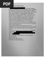 Owen County Festival Complaint Letter