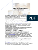 Chakra Color Summary