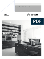 Bosch Dryer Instructions 9001322036 - A