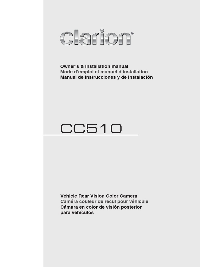 Clarion Reverse Camera Guide | PDF | Electrical Wiring | Camera