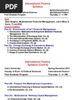 International Finance - 1