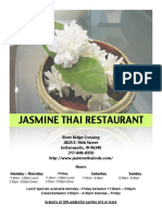 Jasmine Thai Restaurant: River Ridge Crossing 4825 E. 96th Street Indianapolis, IN 46240 317-848-8950 Hours