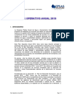 Plan Operativo Anual 2019 Epsas