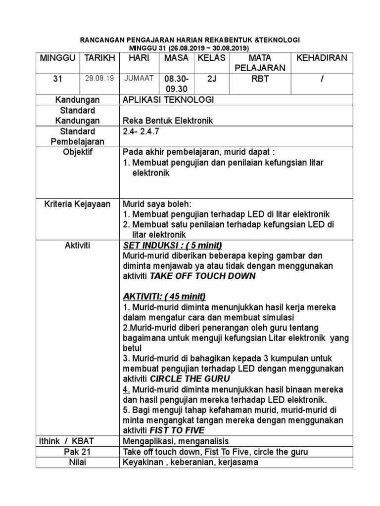 29 08 19 Jumaat Set Induksi 5 Minit Pdf