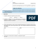 Práctica 08. Influencia de La Temperatura en El Equilibrio Químico PDF