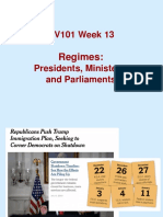 GV101 Week 13: Regimes, Executives and Policy-Making
