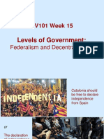 GV101 Week 15: Levels of Government