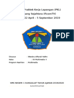 Laporan Praktek Kerja Lapangan (PKL) PT - Pinang Sejahtera (Ficomtv) Tanggal 22 April - 5 September 2019
