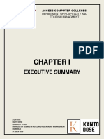 Executive Summary: Access Computer Colleges Department of Hospitality and