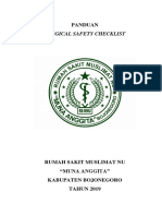 Panduan Surgical Safety Checklist New