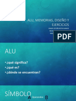 Alu, Memorias, Diseño y Ejercicios