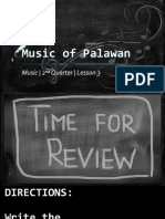 Music Traditions of Palawan