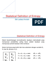 Statistical Definition of Entropy Edit