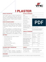 Gypsum Plaster: Product Description Physical Properties