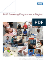 NHS Screening Programmes in England 2016 to 2017 Web Version Final