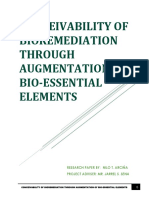 Conceivability of Bioremediation Through Augmentation of Bio-Essential Elements