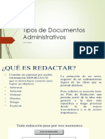 Tipos de Documentos Administrativos