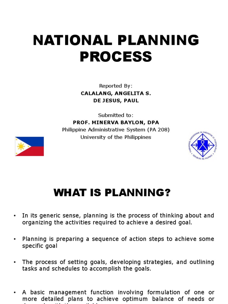 National Planning Process in the Philippines | PDF | Public Sphere ...