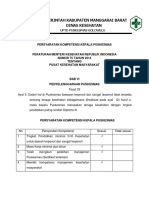 Kriteria 2.2.1. Ep 2 Persyaratan Kompetensi Kapus