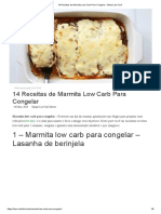 14 Receitas de Marmita Low Carb Para Congelar - Dieta Low Carb