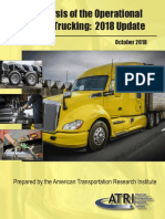 An Analysis of The Operational Costs of Trucking: 2018 Update