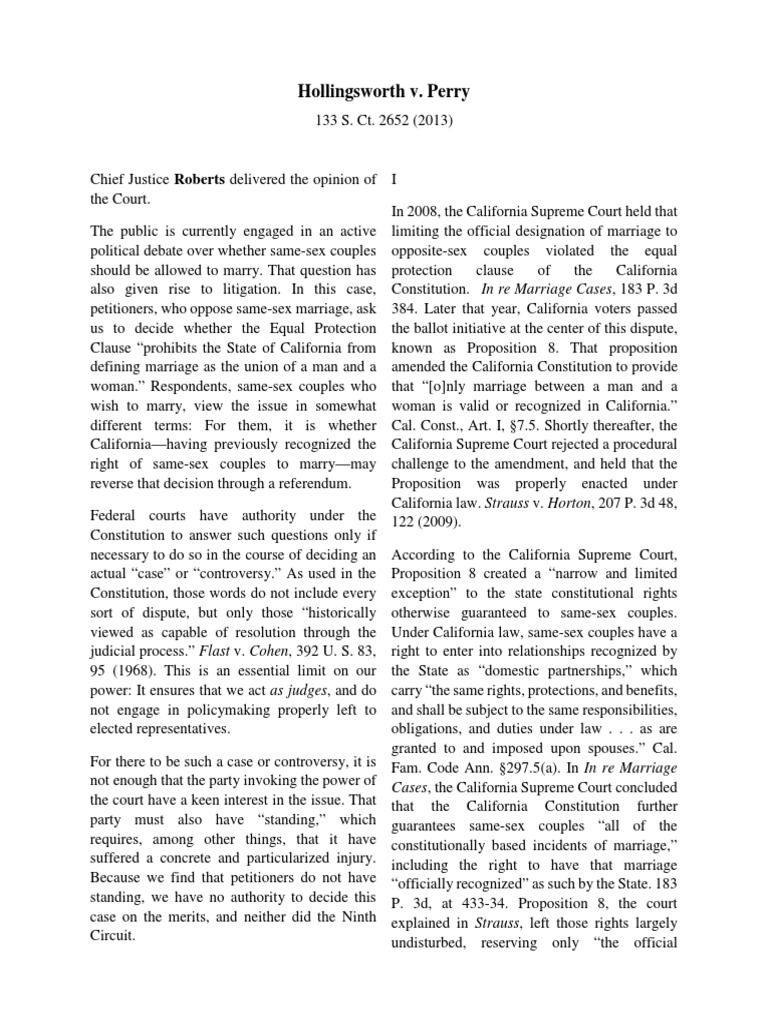Hollingsworth v. Perry Redacted PDF Hollingsworth V. Perry