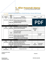 Jadwal Perjalanan Dinas