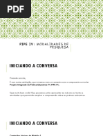 Modalidades de Pesquisa