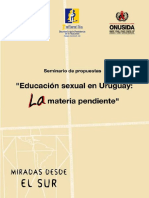 La Educación Sexual en Uruguay, Una Materia Pendiente.