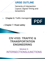 Chapter 5: Elements of Intersection Design and Layout Signal Timing and Design of Intersections