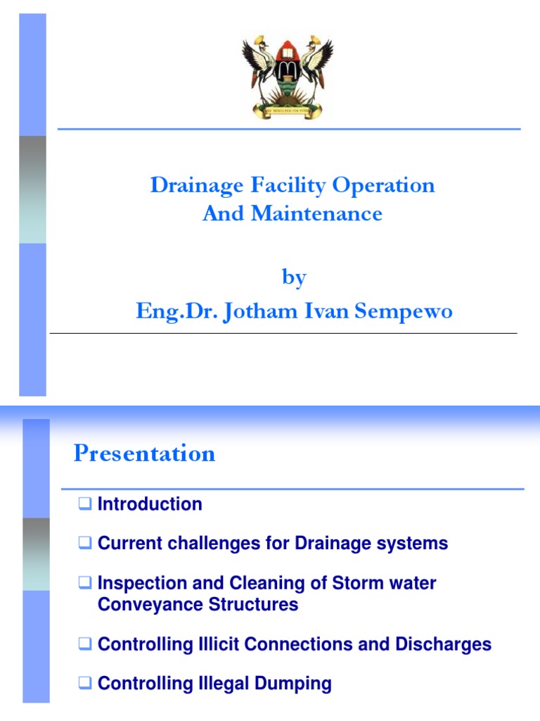 Drainage Facility Maintenance Guide | PDF | Storm Drain | Water Pollution