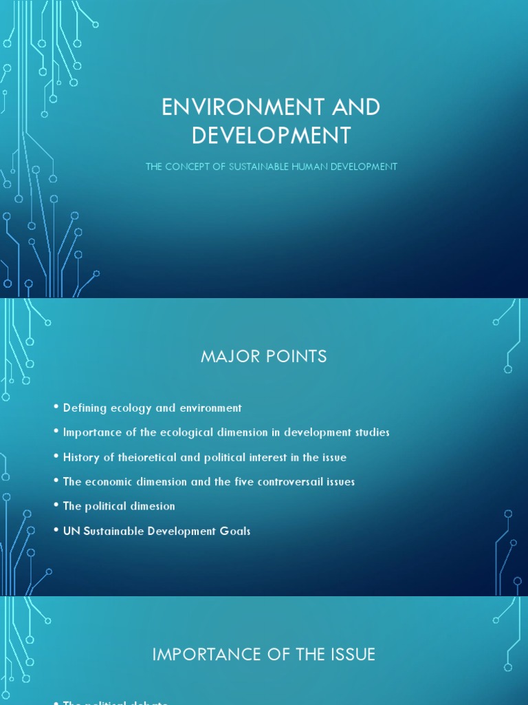 Environment and Development | PDF | Sustainable Development ...
